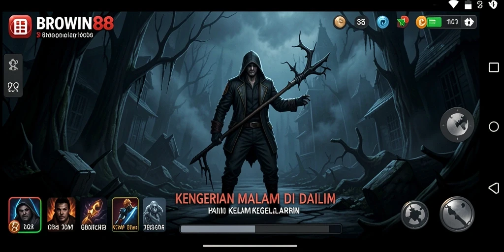 Gameplay BROWIN88 yang penuh ketegangan dan kengerian.