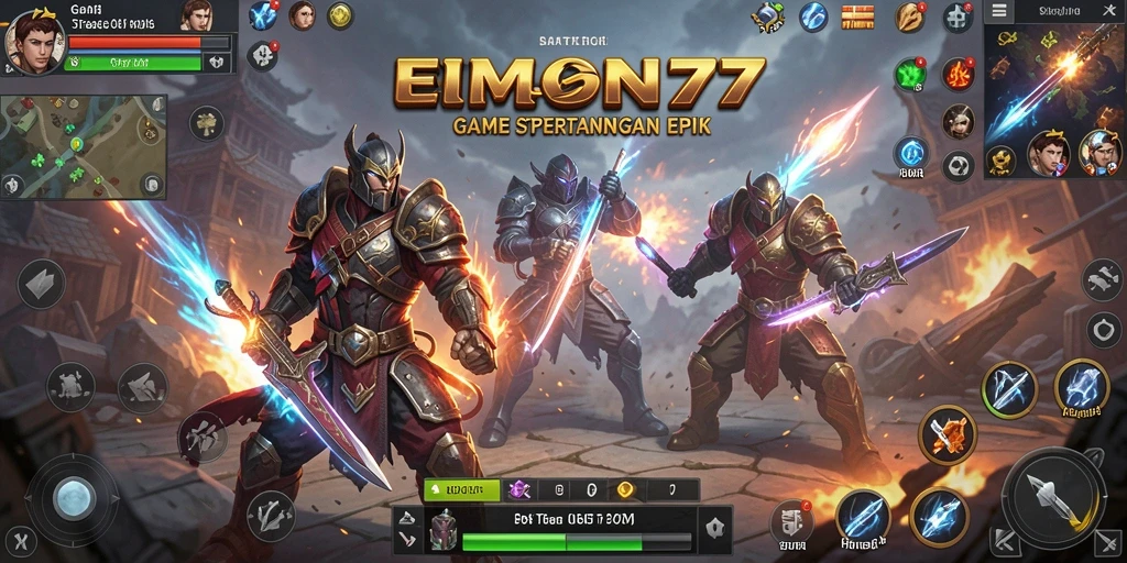 Tampilan gameplay EMON77 yang menegangkan dan strategis.