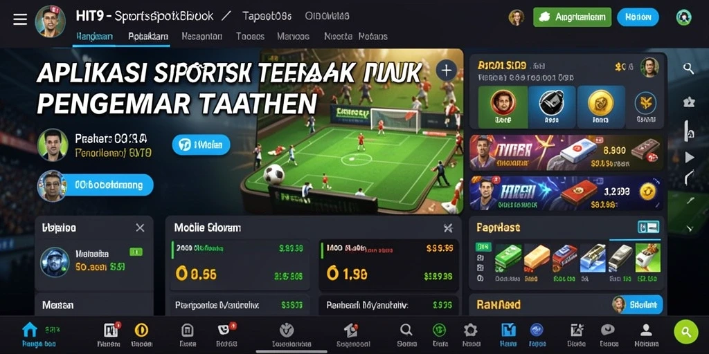 Tampilan menarik dari gameplay Sportsbook di HIT9.