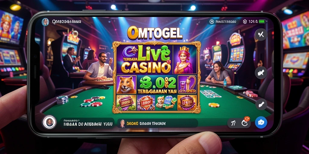 Screenshot menunjukkan gameplay Live Casino OMTOGEL yang seru dan interaktif.
