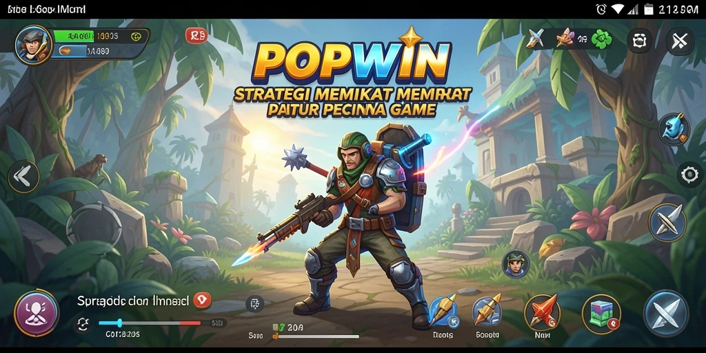 Tampilan gameplay dinamis dan menantang dari POPWIN yang menguji strategi.