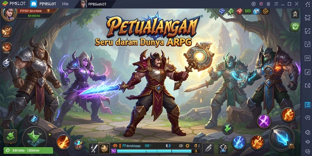 Screenshot dari gameplay menampilkan pertarungan dinamis dalam dunia ARPG.